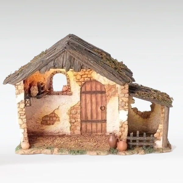10"H Lighted Stable - Fontanini® 5" Collection