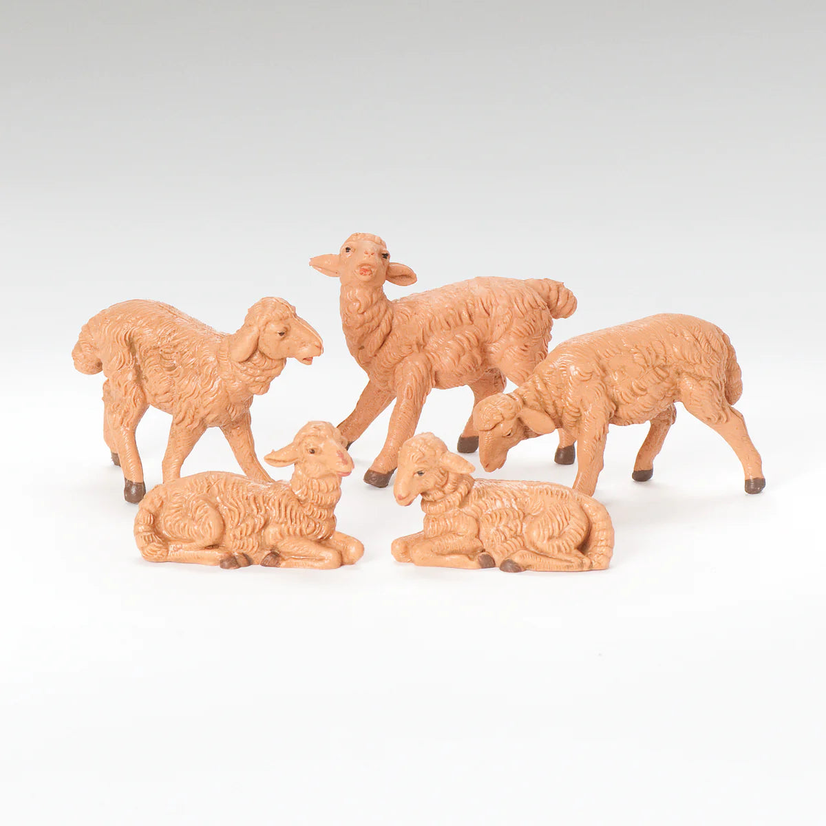 Brown Sheep, Set of 5 - Fontanini® 5" Collection