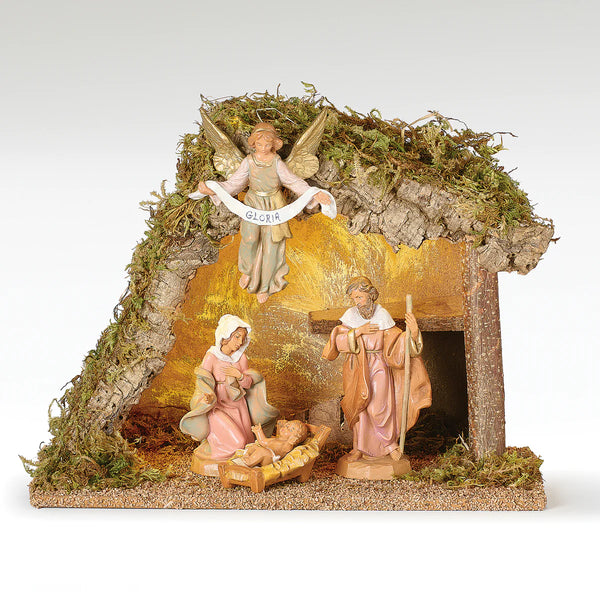 4 Piece Lighted Italian Nativity Set - Fontanini® 5" Collection