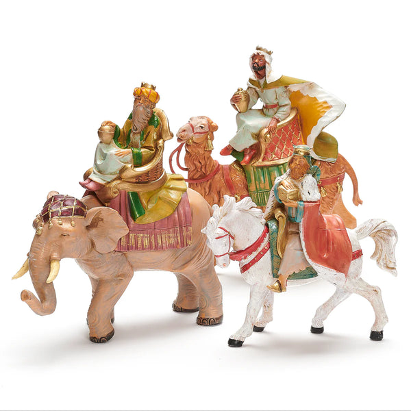 Three Kings on Animals, Set of 3 - Fontanini® 5" Collection