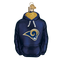 LOS ANGELES RAMS Old World Christmas Hoodie Licensed Ornament - SPECIAL PURCHASE