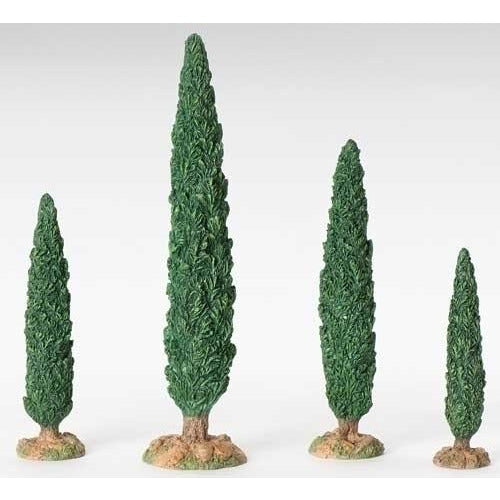 Cypress Tree, Set of 4 - Fontanini® 5" Collection