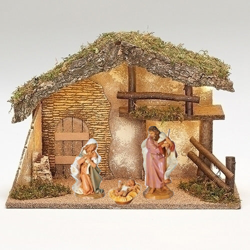 3 Piece Figure Set with Lighted (adaptor needed) Italian Stable - Fontanini® 7.5" Collection - SALE