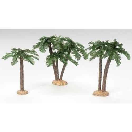 Date Multi-Trunk Palm Trees, Set of 3 - Fontanini® 5" Collection