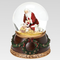 Glitterdome Musical Kneeling Santa with Wreath Base #31016