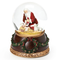 Glitterdome Musical Kneeling Santa with Wreath Base #31016