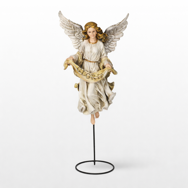 Joseph's Studio By Roman Baby Décoration de Noël à suspendre avec un bébé bercé dans des ailes d'ange, 8,9 cm Joseph's Studio By Roman Baby Décoration de Noël à suspendre avec un bébé bercé dans des ailes d'ange, 8,9 cm