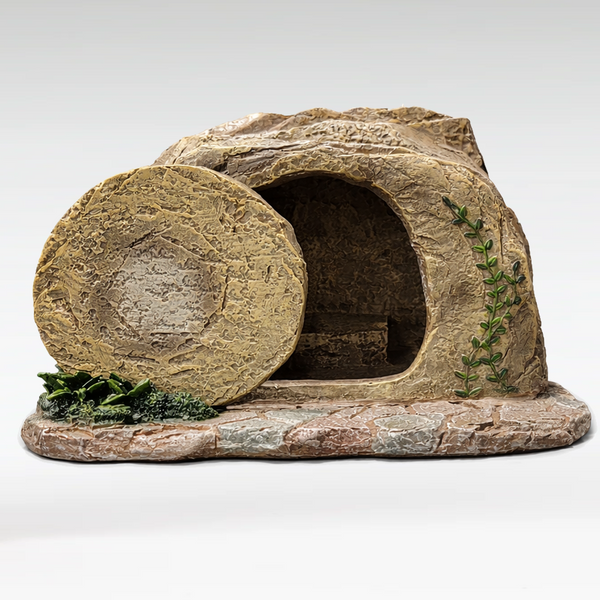 Resurrection Scene Tomb with Moveable Stone - Fontanini® 5" Collection