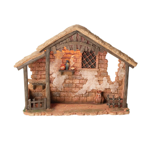 14.5"H Lighted Stable - Fontanini® 7.5" Collection