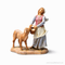 Julia the Milkmaid with Calf - Fontanini® 7.5" Collection