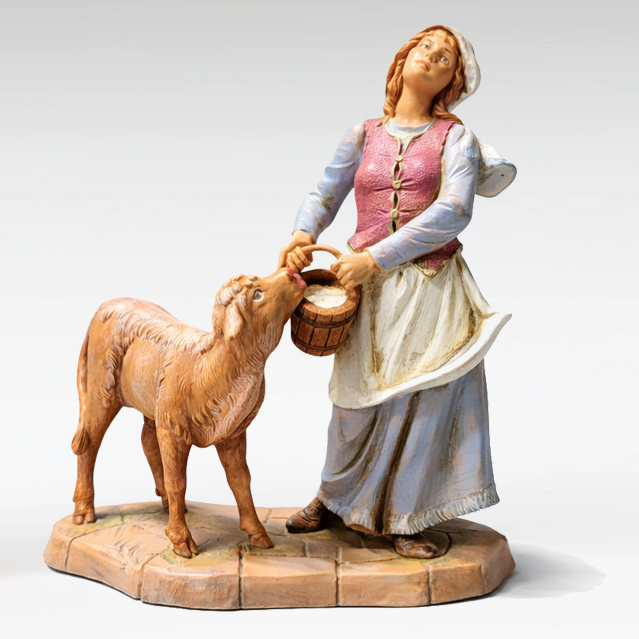 Julia the Milkmaid with Calf - Fontanini® 7.5" Collection