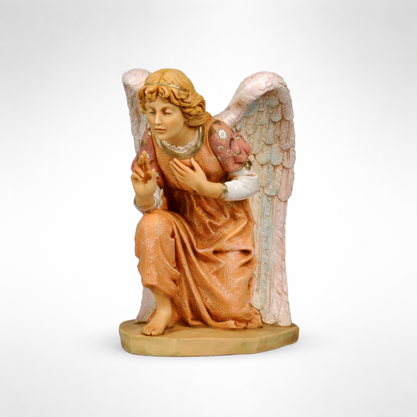 Kneeling Angel - Pink Fontanini® 27" Collection