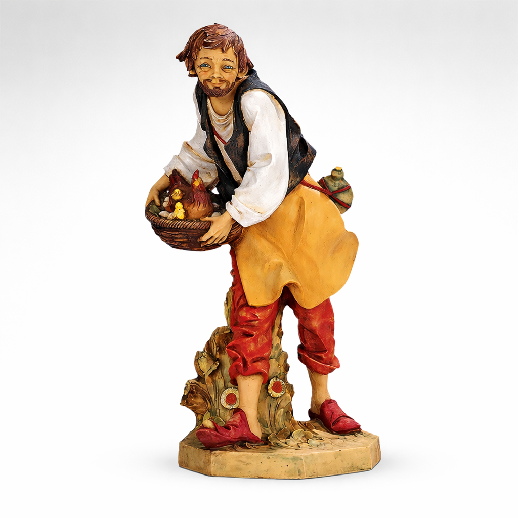 Lucas, Shepherd with Hen - Fontanini® 27" Collection