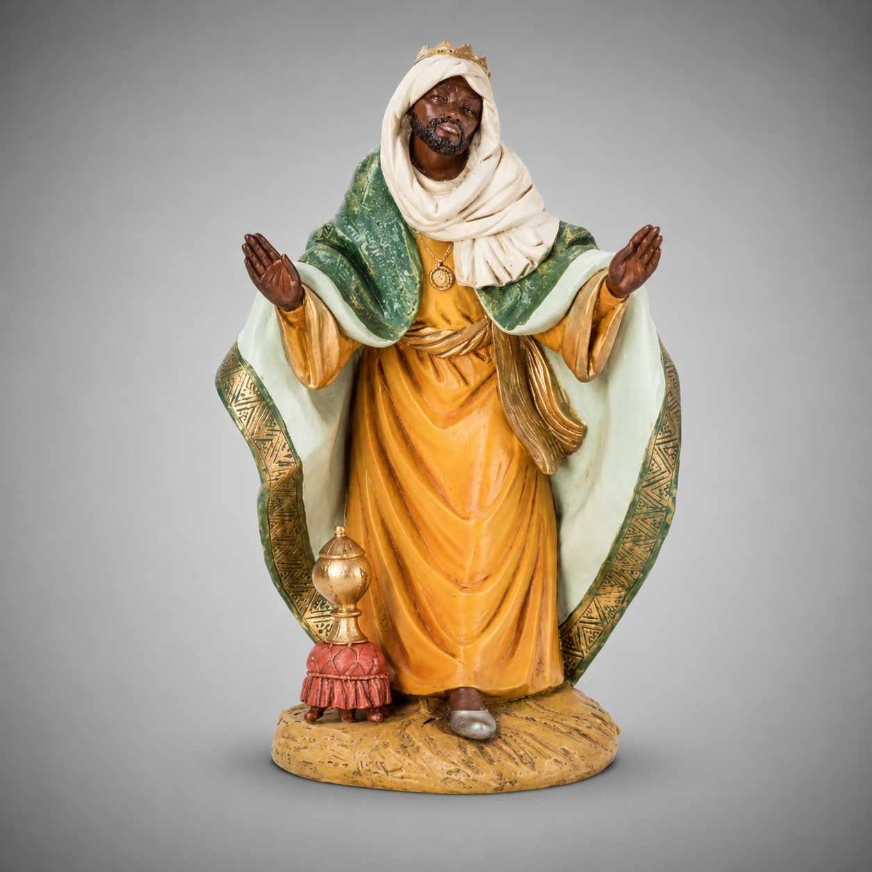 King Balthazar #53716 Fontanini Italian Nativity 18 inch Three Kings figure