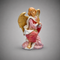 Kneeling Angel #53718 Fontanini Italian Nativity 18 inch prayer angel with golden wings
