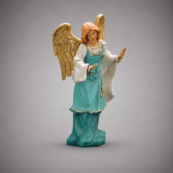Standing Angel #53719 Fontanini Italian Nativity 18 inch angel with golden wings