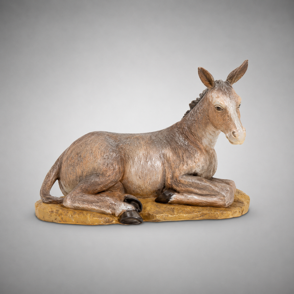 Seated Donkey #53733 Fontanini Italian Nativity 18 inch figure