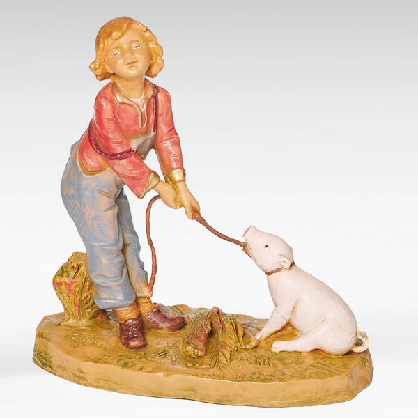 Zeke, the Young Pig Swine-Herd Boy - Fontanini® 5" Collection