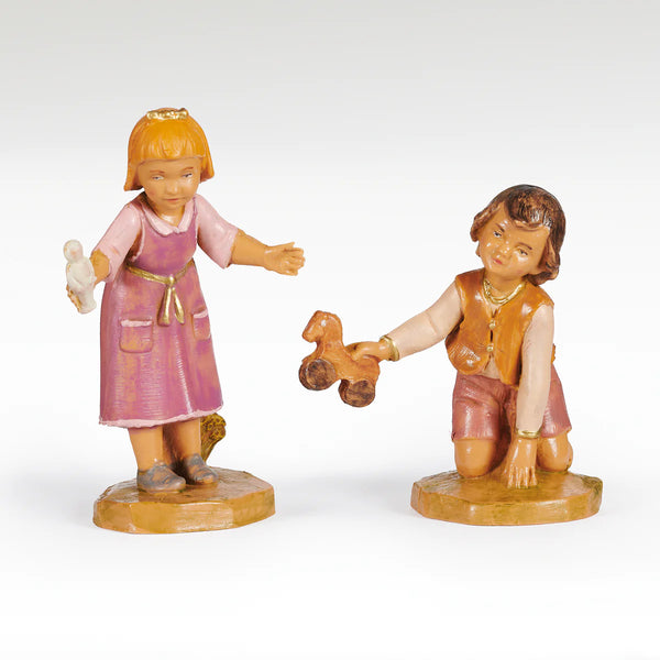 Ella and Cai, Toymaker's Children Set - Fontanini® 5" Collection