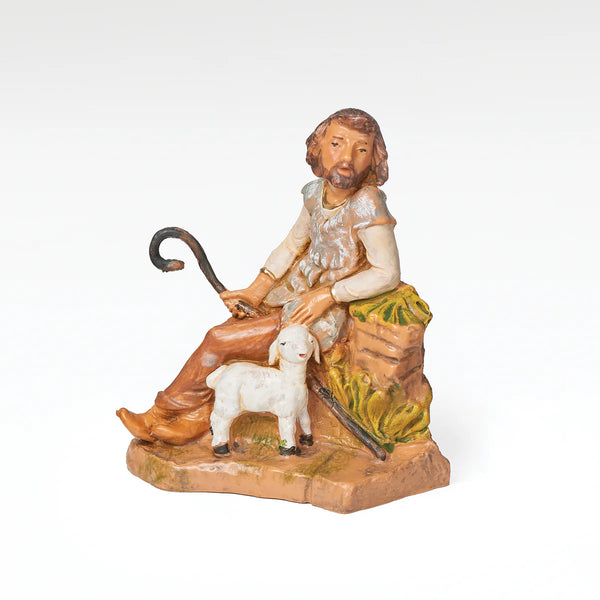 Callum, the Sitting Shepherd Father - Fontanini® 5" Collection