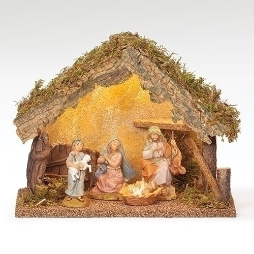 Shepherd Boy Lighted Nativity Set #54434 - Fontanini® 5" Collection