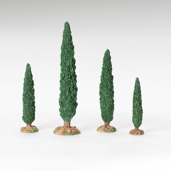 Cypress Tree, Set of 4 - Fontanini® 5" Collection