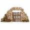 Village Entrance Gate and Wall - Fontanini® 5" Landscape Accessory