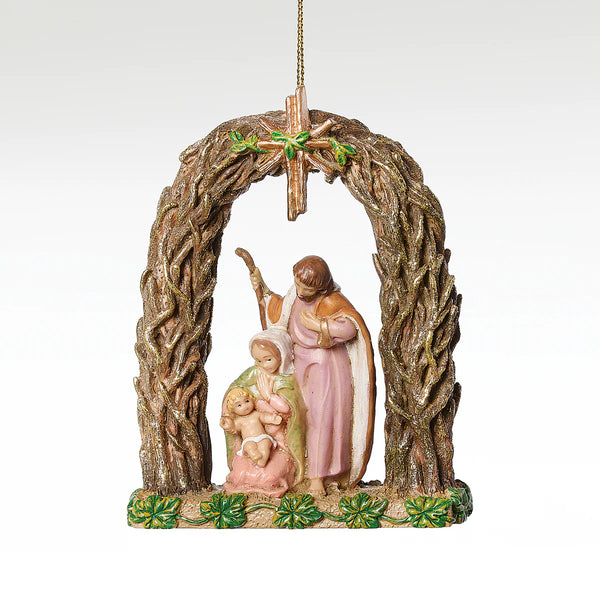 Wooden Arch Holy Family Ornament - Fontanini® Gift Collection