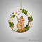 Holy Family in Poinsettia Wreath Ornament - Fontanini Gift Collection