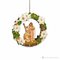 Holy Family in Poinsettia Wreath Ornament - Fontanini Gift Collection