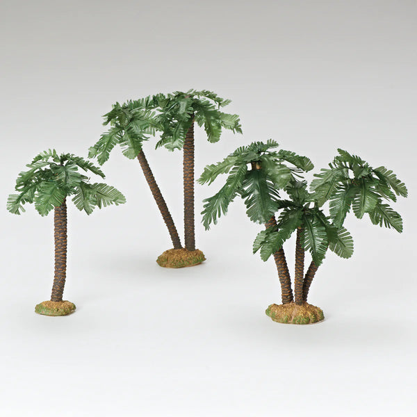 Date Multi-Trunk Palm Trees, Set of 3 - Fontanini® 5" Collection