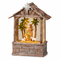 HOLY FAMILY Lit & Motorized SWIRL STABLE - Fontanini Gift Collection