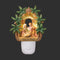 6" Holy Family Palm Grotto Night Light by House of Fontanini Gift Collection