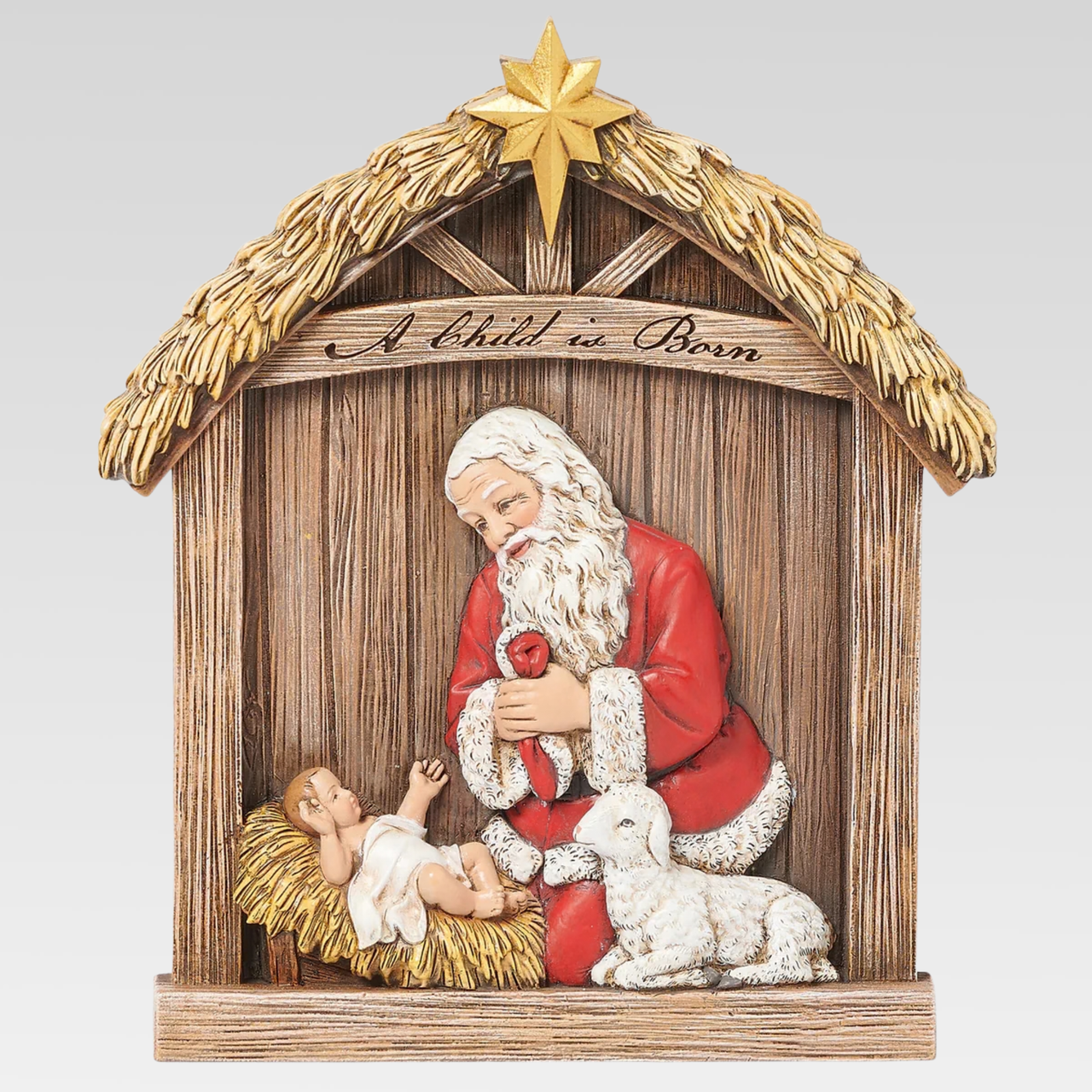 Joseph's Studio Kneeling Santa Plaque #633478