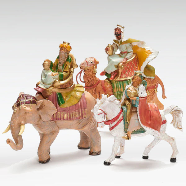 Three Kings on Animals, Set of 3 - Fontanini® 5" Collection