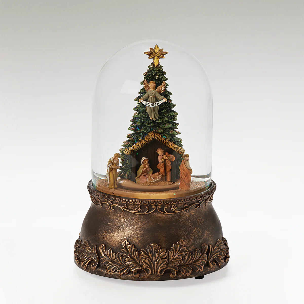 Christmas Tree Rotating Musical Nativity Scene Glitterdome® - Fontanini®