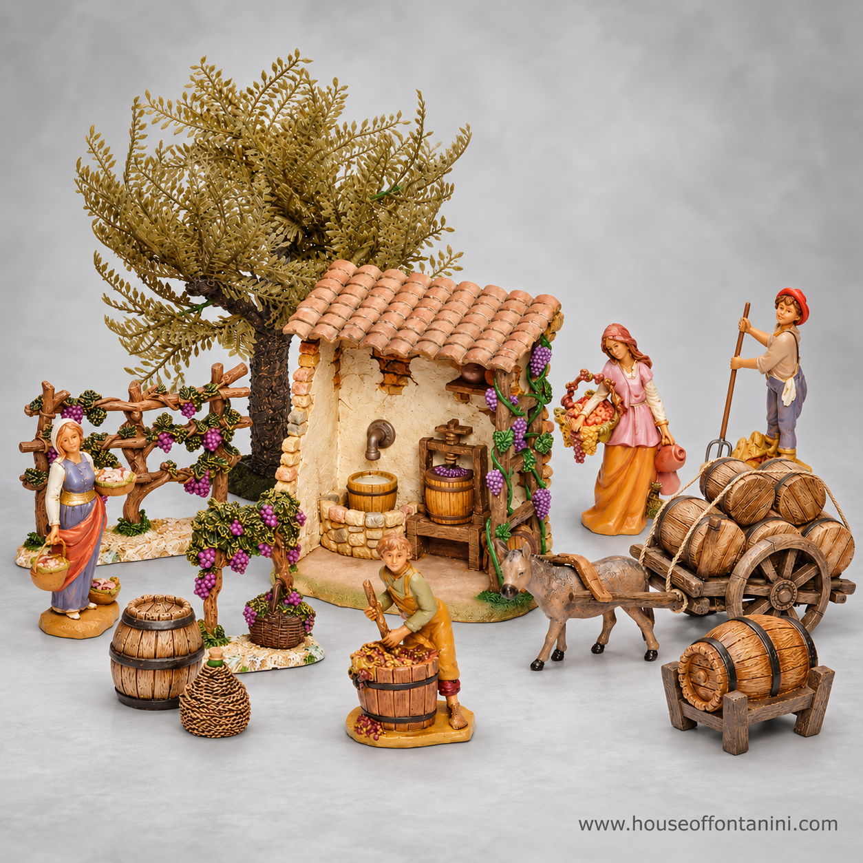 Bethlehem Vineyard Farm Bundle for Fontanini Nativity Village