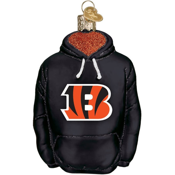 CINCINATTI BENGALS Old World Christmas Hoodie Licensed Ornament - SPECIAL PURCHASE