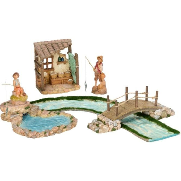 Fishing and Pond Scene Bundle - Fontanini® 5" Collection