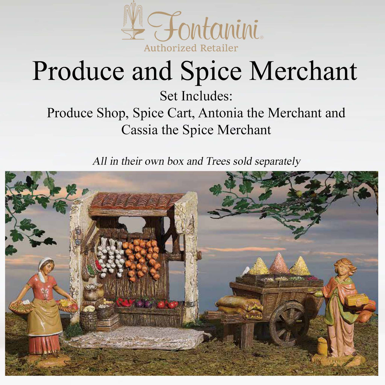 Produce and Spice Merchant Bundle - Fontanini® 5" Collection