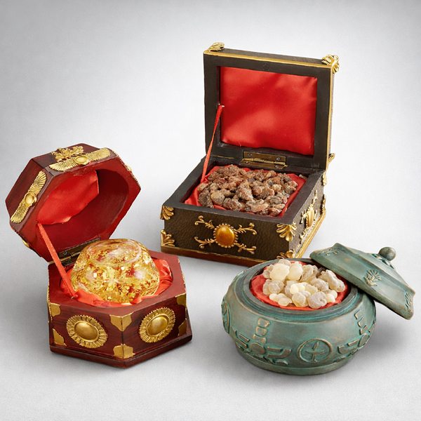 Deluxe Three Box Heirloom Set of Gold, Frankincense, and Myrrh