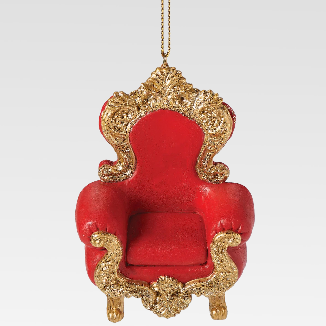 Santa's Chair Ornament for Kneeling Santa Collection