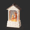 Holy Family Mini Stable Glitterdome in Antique White Finish by Fontanini