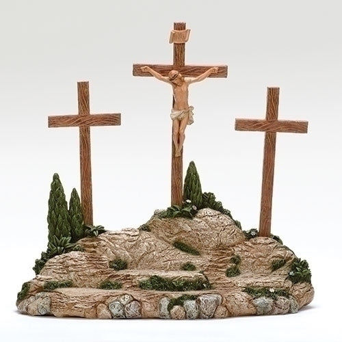Crucifixion Scene Only with Crosses & Crucifix - Fontanini® 5" Collection