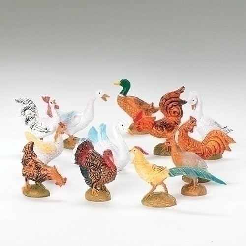 Barnyard Birds, Set of 12 - Fontanini® 5" Collection