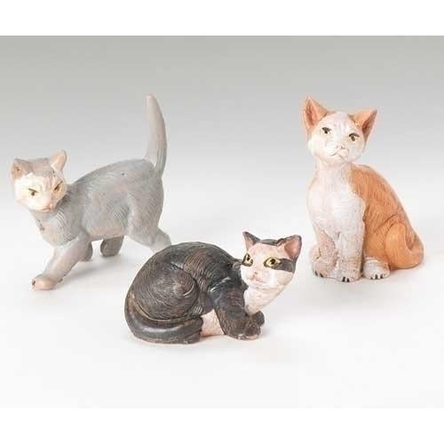 Cats, Set of 3 - Fontanini® 5" Collection
