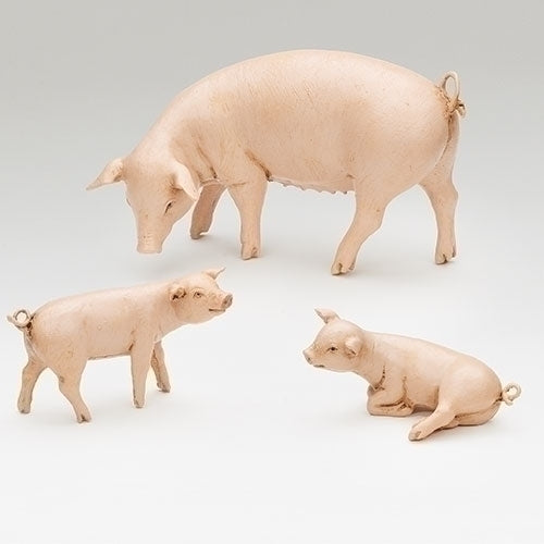 Pig Family, Set of 3 - Fontanini® 7.5" Collection