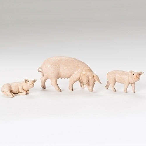 Pig Family, Set of 3 - Fontanini® 5" Collection