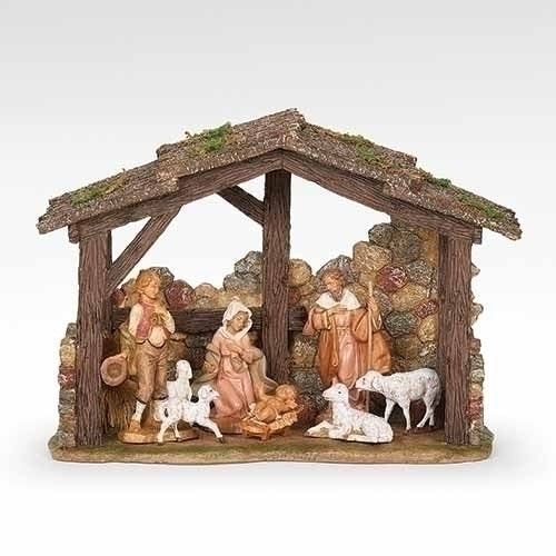 7 Piece Shepherd's Nativity Set with Stable #54456 - Fontanini® 5" Collection - SALE