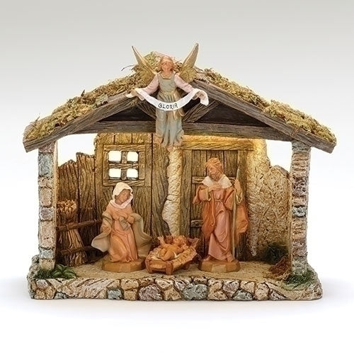 4 Piece Piece Nativity Set for 5 Inch Scale #54458 - Lighted with Adaptor Set (Sold Alone)